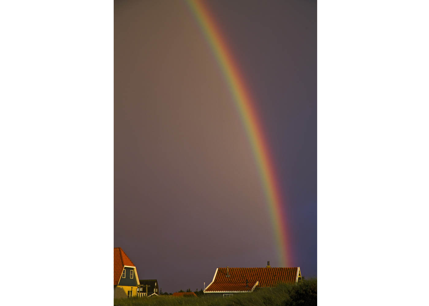Regenboog boven Vlieland